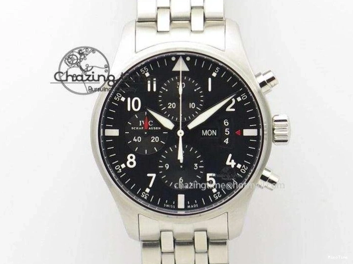 MIROTIME 0415 Big Pilot IW329701 M+F 1:1 Best Edition Black Dial on Brown Leather Strap MY RelaxedFit 7005